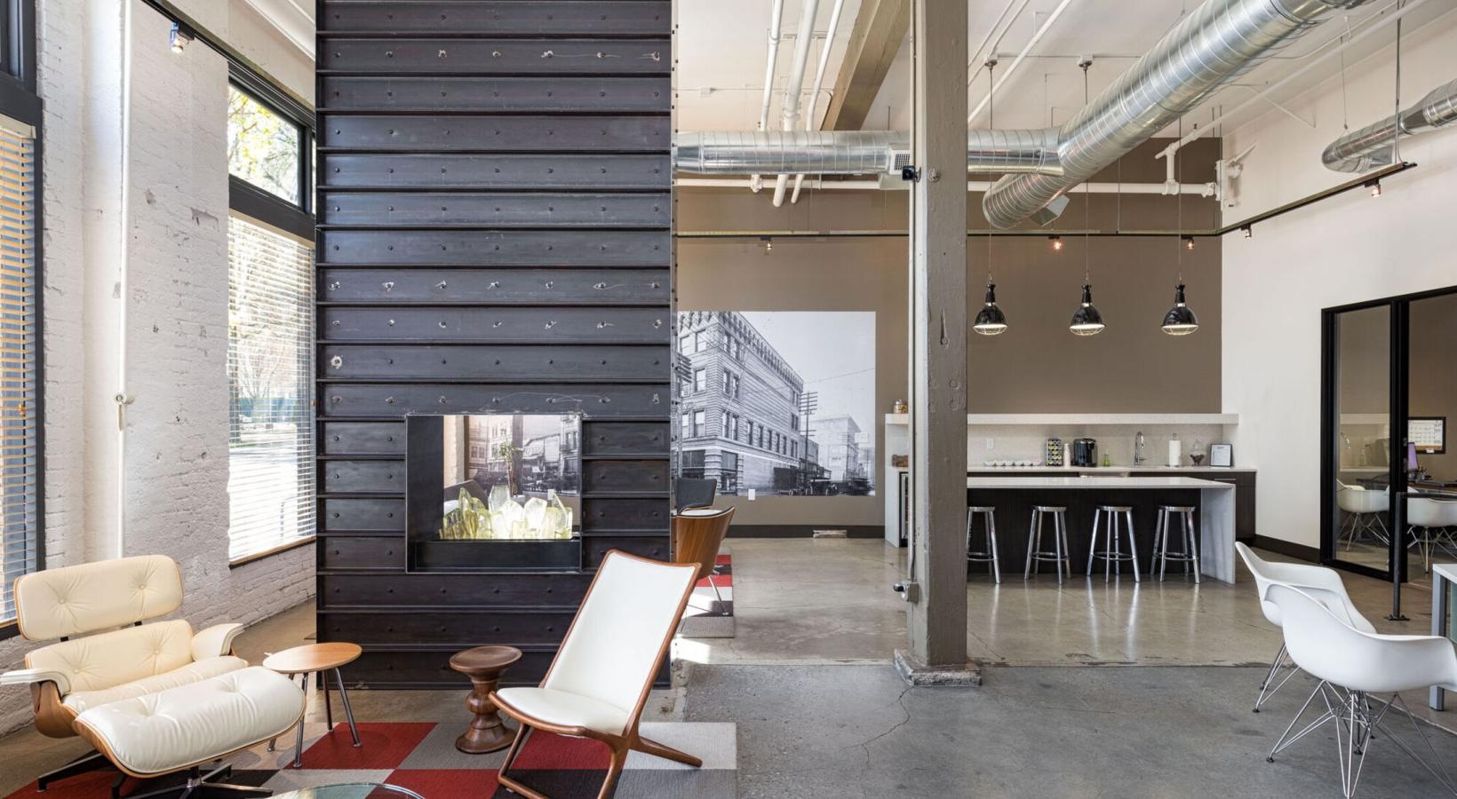 Cutting-edge amenities at your fingertips a room with a table chairs and a window