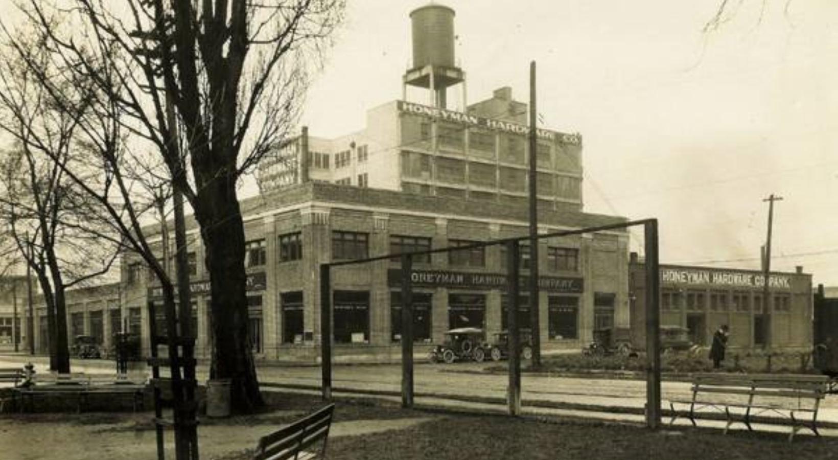 Find your perfect fit at Honeyman Hardware Lofts a building with a dome on top