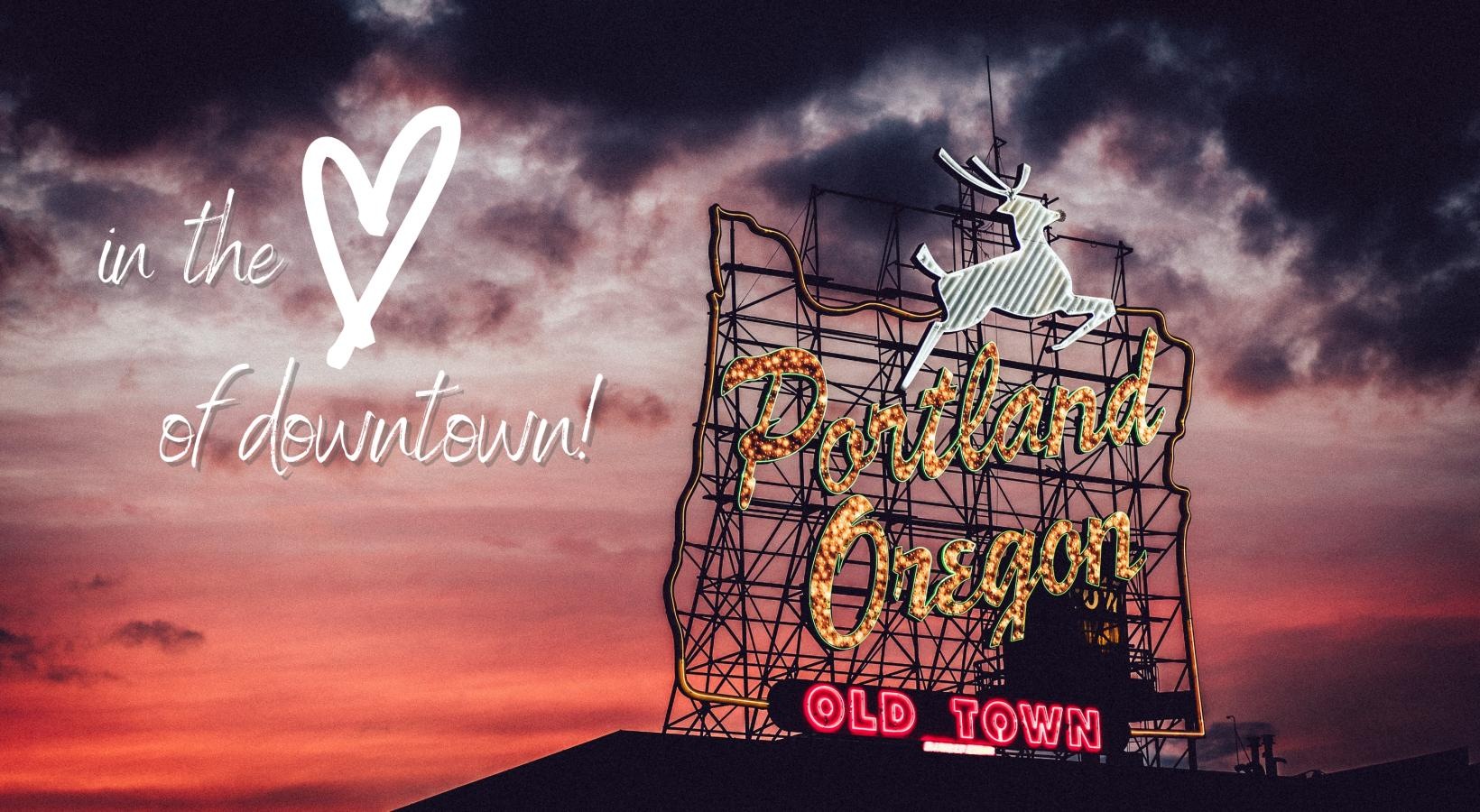 The essence of exceptional living a graphic of a sign and a sunset